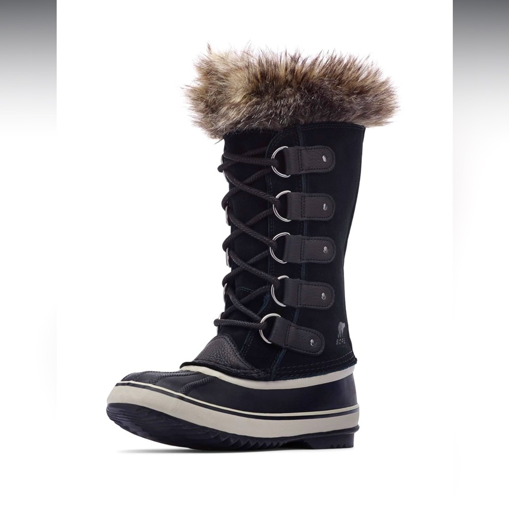 SOREL JOAN OF ARCTIC WATERPROOF BOOT Women's Black‎ Winter Boots NO FAUX FUR
